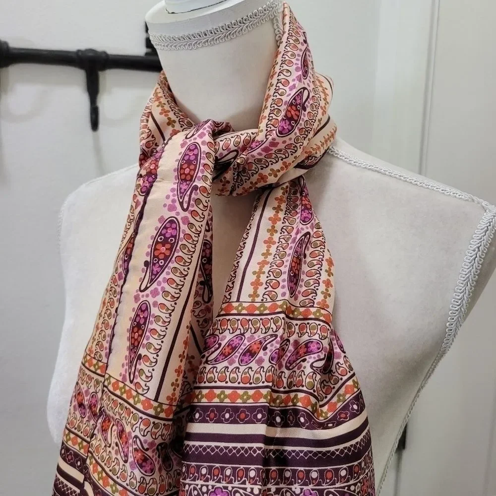 Vintage Echo Silk Rectangle Scarf Japan